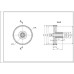 Шестерня середня D=28/80mm, H=26/14(36)mm для м'ясорубок (універсальна)