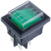 Выключатель SX82 16A-250V/20A-125V двухполюсный с подсветкой (универсальный) зеленый