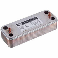 Теплообмінник пластинчастий Zilmet (16 пластин) для газового котла Ariston, Ferroli, Demrad, Protherm 17B2071606