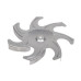 Крильчатка вентилятора для духовки Beko 217440103 (метал.) D=180mm d отв.=6mm