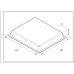 Эмалированное деко AC017 для духовки Gorenje 456x360x54mm 242135