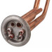 ТЭН фланцевый для бойлера 3401336 Thermowatt 2000W (медный) фланец 64mm L=335mm (под анод M4)