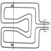 Zanussi 3570411037 Тен верхній (гриль) 2450W (800+1650W) для духовки