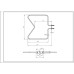 Тен нижній 480121100591 1150W 230V B=350mm L=350mm для духовки Whirlpool