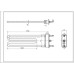 Тен для пральної машини LG 5301ER1000H TP 175-SG-1900 Kawai L=175mm 1900W