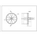 Шестерня велика D=20/97.5mm, H=23/12(35)mm для м'ясорубки Kenwood KW650740