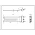ТЭН для стиральной машины Ariston C00087188 TZO 170-SG-1800 Thermowatt L=170mm 1800W