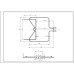 Тен нижній для духовки Indesit C00857528 1150W 230V B=345mm L=345mm