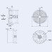 Осьовий вентилятор Weiguang YWF4E-350-S-102/34-G 220V 1380rpm 2270 м3/год