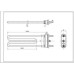 Тен для пральної машини Zanussi 1321807107 TPO 235-SB-1950 Thermowatt L=235mm 1950W