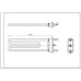 Тен для стиральной машины Ariston C00255452 TPO 170-SG-1700 Thermowatt L=170mm 1700W